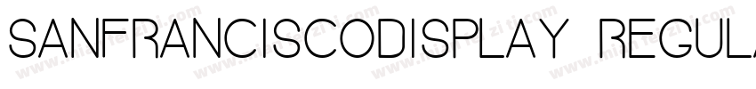 sanfranciscodisplay regular webfont字体转换